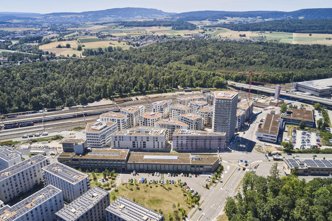 Das Glasi-Quartier aus der Vogelperspektive (Foto: Gataric)